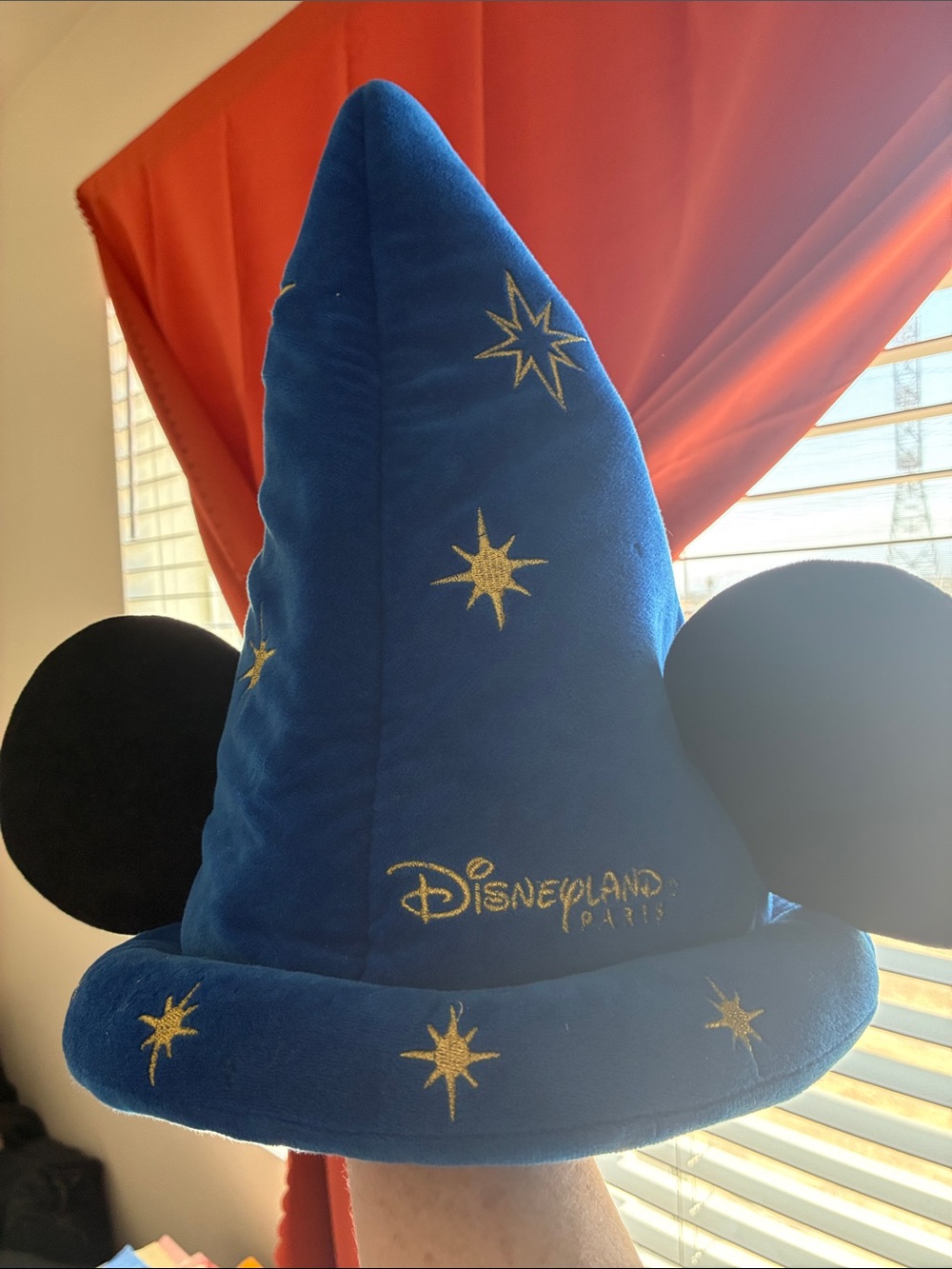 Disneyland Paris Mickey Mouse Sorcerer Hat Plush Souvenir Disney Parks